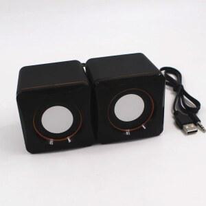 모니터링스피커 미니 컴퓨터 스피커 USB 유선 스피커 PC 노트북 노트북 범용 스테레오 사운드 서라운드 스피커