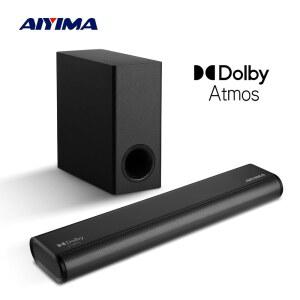 업소용스피커 AIYIMA S07 돌비 사운드 무선 서브우퍼 블루투스 채널 150W TV 시스템 스피커용 사운드바 HDMI Aux Opt USB 지원