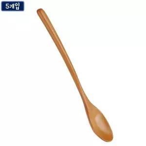 옻칠 숟가락 5p 약23cm 나무 원목 옻숟가락 가벼운 옻칠마감 (W99E871)