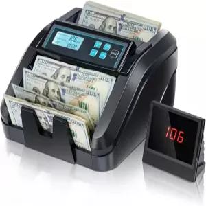 MUNBYN IMC51 머니 카운터 머신 카운트 값 Add+Batch/Add Value 모드 청구서 UV/MG/IR/MT 감지 USD 전용