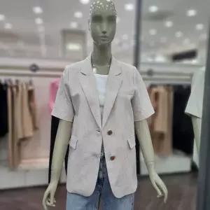 시슬리 린넨 반팔 테일러드 자켓 SAJKC7531 베이지,블랙,화이트_DJ 505491