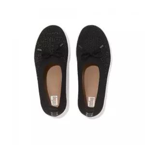 핏플랍 FITFLOP 여성 리본 니트 슬립온 - 블랙로즈 골드 (FT59K2M155) FT59K2M155 425013