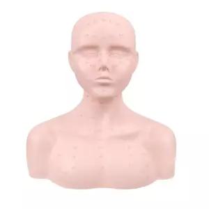 마사지 혈자리 경혈 조각 연습 상반신 마네킹 전면 지도 얼굴혈위