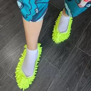 층간소음 바닥청소 걸레 신발 극세사 슬리퍼 1쌍