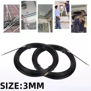 3mm 5M40M 나일론 케이블 풀러 전기공 테이프 덕트 배선 벽 와이어 스레더 피쉬 가이드 푸싱