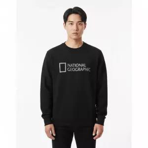 nationalgeographic N251USW911 폴하스 빅로고 베이직핏 맨투맨 CARBON BLACK