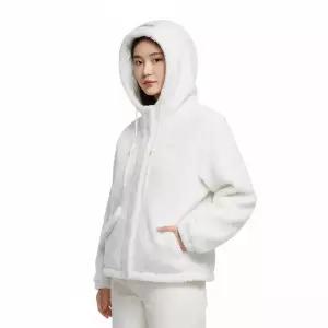 nationalgeographic N254WFJ920 여성 플리스 후드 점퍼 OWHITE