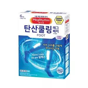 멕리듬 탄산 쿨링 레그 패치 라벤더민트향 6매입 302220