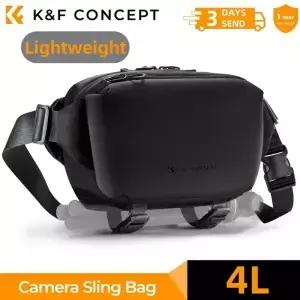 KF CONCEPT 4L 카메라 슬링백 DSLR SLR 케이스 삼각대 홀더용 경량 여행 사진 촬영용 숄더백