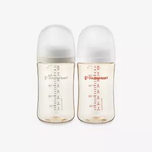 더블하트 PPSU 젖병 베이직/모먼트 240ml 트윈팩 노꼭지
