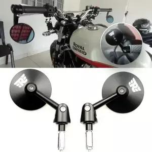 Royal Enfield Meteor/Classic 350 500 Interceptor 650 CNC 오토바이 바 엔드 미러 레트로 핸들 팁 백미러