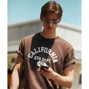 후아유 California Logo T-shirt WHRPG2403U