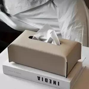새로운 짠 티슈 상자 가죽 냅킨 케이스 럭셔리 종이 커버 자동차 생활 페이퍼 홀더 데스크탑 홈 탁상 장식