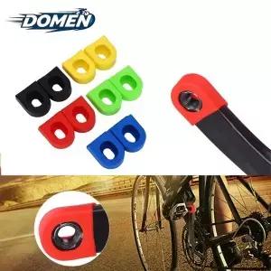 DOMEN 자전거 실리콘 크랭크 암 보호대 커버 슬리브 페달 셋 캡 액세서리