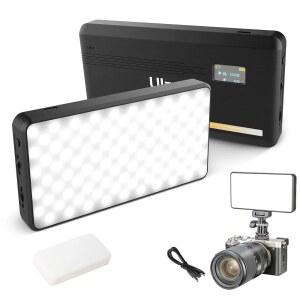 ULANZI VL200 바이컬러 LED 비디오 조명 온카메라 타입-C 충전식 5000MAH 미니 카메라 2500-9000K 초밝은 사진 및 채움 휴대용 조명 v3U