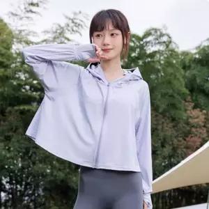 자외선 차단 썬캡 바람막이운동복 여성용 점퍼 가벼운 여자아우터