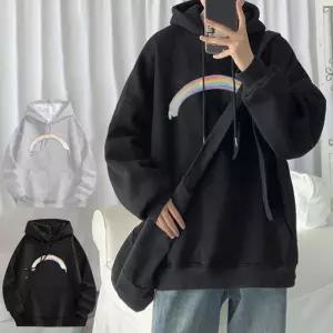 RLD-344 레인보우 후드티 기본핏긴팔셔츠 셔츠 기본