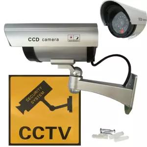 모형 감시 카메라 CCTV 스티커 포함방범용 보안용 원형CCTV