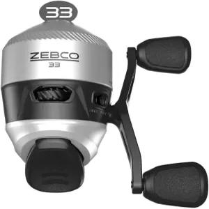 Zebco 33 스핀캐스트 낚시 릴 변경 가능한 오른쪽 또는 왼쪽 리트리브 내장 바이트 알림 올 메탈 기어