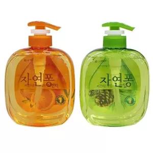 설거지 세척제 490ml 자연퐁 기름때 식기 세제주방 용품 부엌 기름기제거 세정제