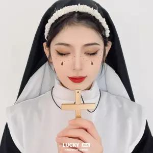 귀신 수녀 대형 빅사이즈 수녀복 코스프레