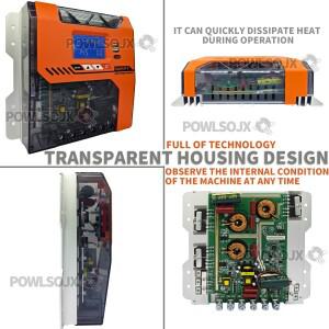 POWLSOJX 20A/40A/60A MPPT 태양광 컨트롤러 12V-48V 자동, DSP 칩 및 Li/AGM/젤용 6가지 보호 기능이 있