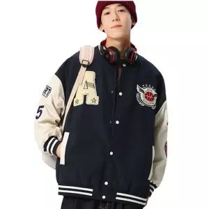 남성 야구점퍼 간절기 초겨울 오버핏 스타디움 자켓 ZcY23VNl
