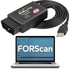 포드 링컨 마쓰다 머큐리 차량용 MS-Can /HS-Can 스위치가 있는 O FORScan ELM327 기반 OBD2 to USB 진단 스캔 도구