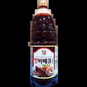 청우 핫바베큐소스 2.1Kg X8 식당용 구이양념 뷔페식당 업소용상품 매운맛 고
