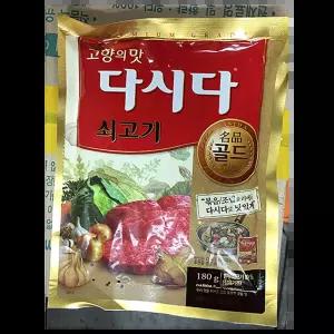 쇠고기다시다 골드 (백설 180g)X4 식당용 육개장용 대량구매 김치찌개용 감칠