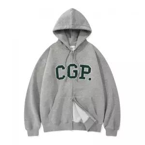 CGP 아치 로고 후드 집업_그린