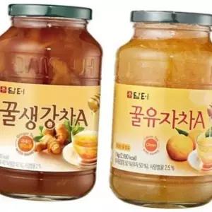 1kg 유리병 꿀 생강 수제 차