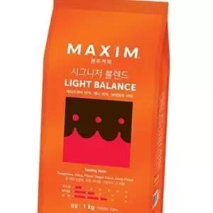맥심 시그니처 블렌드 라이트 밸런스 원두 1kg