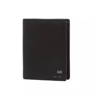 닥스 DAKS DBWA6E727BK 알렉산드라 시그니처 체크 배색 블랙 소가죽 중지갑