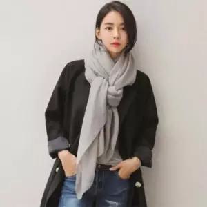 무지 봄 가을 겨울 롱 스카프 여성 여자 엄마 할머니