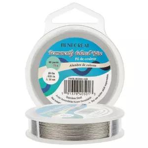 목걸이 팔찌 비딩 공예 작업을 위한 BENECREAT 240피트 0.015인치(0.38mm) 7줄 비드 스트링 와이어 나일론 코팅 스테인리스 스틸