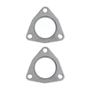 Rebvugr 2PCS 자동차 배기 파이프 개스킷, 2.5인치 3볼트 플랜지 높은 밀폐력, 다기능 매니폴드 / 헤더 머플러 촉매 변환기 대부분의 자동차용 액세서리(2.5인치)