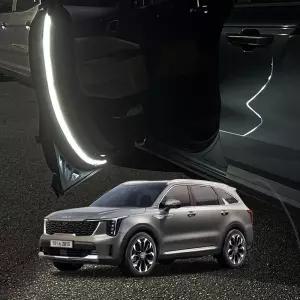 2024년형 더뉴쏘렌토 LED 면발광 국산 워닝 도어라이트 실내등 비상 경고등 1Way(LED바+DIY키트) 웜자동차
