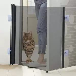 강아지 고양이 현관 안전문 펜스 슬라이드 울타리