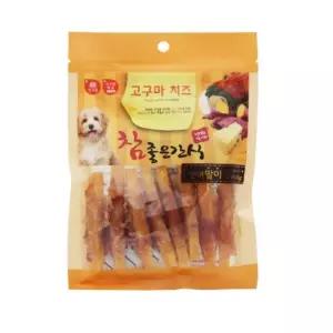 (3개묶음)(참좋은간식) 고구마치즈 연어말이강아지 고기 애견 영양 펫고기 애견용 스틱 스틱형