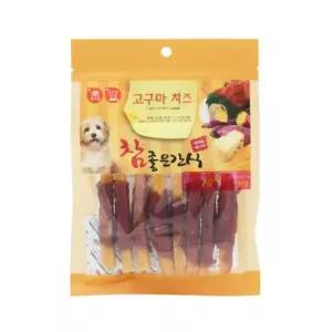 (3개묶음)(참좋은간식) 고구마치즈 오리말이강아지 고기 애견 영양 펫고기 애견용 스틱 스틱형