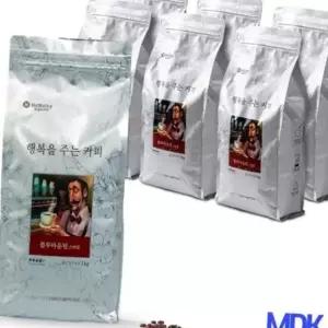 자메이카블루마운틴 콜롬비아 고소한원두 홀빈 1kg6개