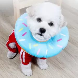 애견 넥카라 강아지고양이 도넛 쿠션 L목 견목