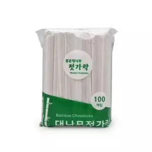 좋은 대나무 젓가락 100p 일회용 캠핑원목저분 위생 일회용품 나무 식기