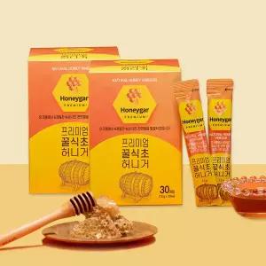 허니거 천연벌꿀 오크통 숙성 발효식초 2박스(15gx60개입)