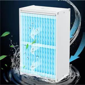 LED 탁상용 냉풍기 무드등 선풍기 수냉식 필터이동형에어컨 가정용 이동식 사무실 업소 펜션 냉방기 실외기