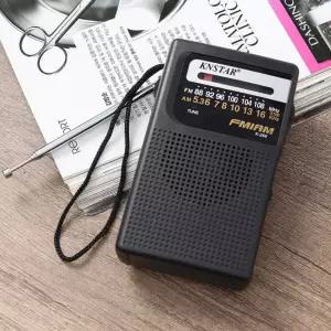 시그널 AMFM 휴대 라디오(블랙)용 소형 클래식 등산용 레트로 효도 미니 아날로그 주방 어르신