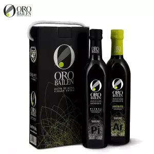[오로바일렌] 오로바일렌 올리브오일 500ml 2종 선물세트(피쿠알  아르베키나)/캐리어박스