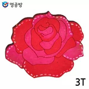 장미 3T 연결구멍 (없음X) (체험용 우드아트)목재모형 조립키트 완구 방학숙제