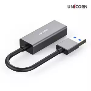 유니콘 CLAN-1000GA A타입기가USB유선랜카드 어랜 가USB 어댑터 가어댑터
